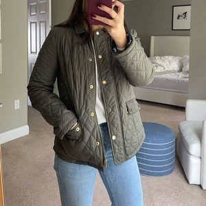 Brand New Quilted Fall Jacket! Color, moss green. Brand, Charter Club.